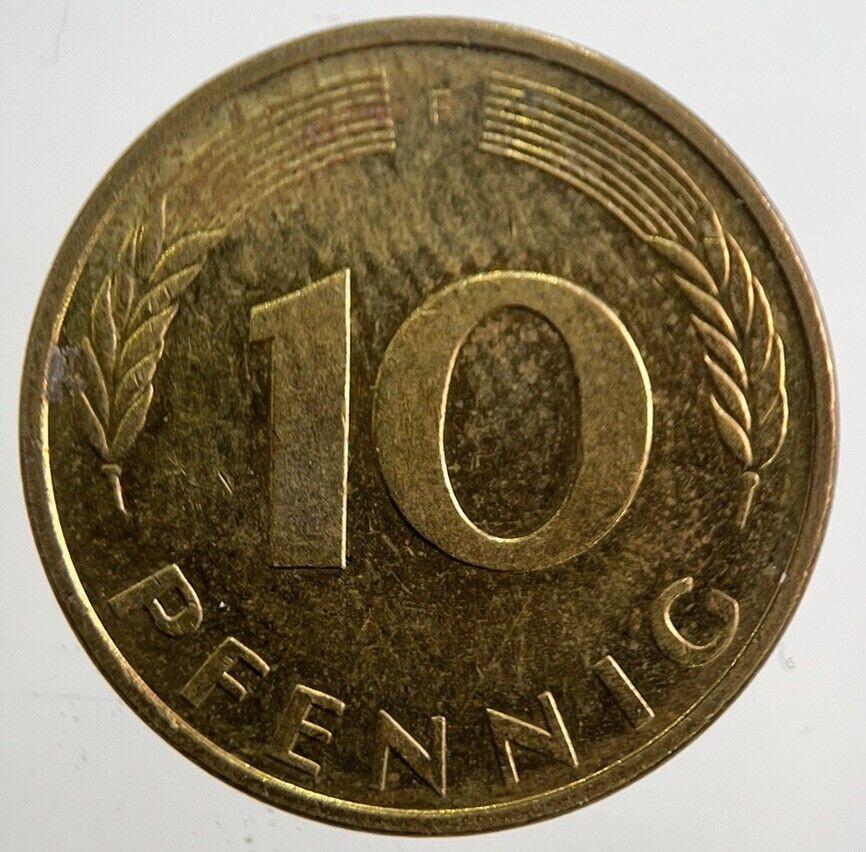 1995 Germany 10 Pfennig Coin | Very High Grade | a4935