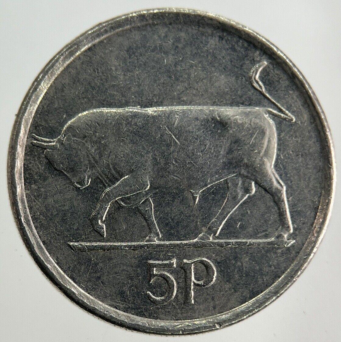 1996 Irish 5p Five-Pence Coin | Fine Collectable Grade