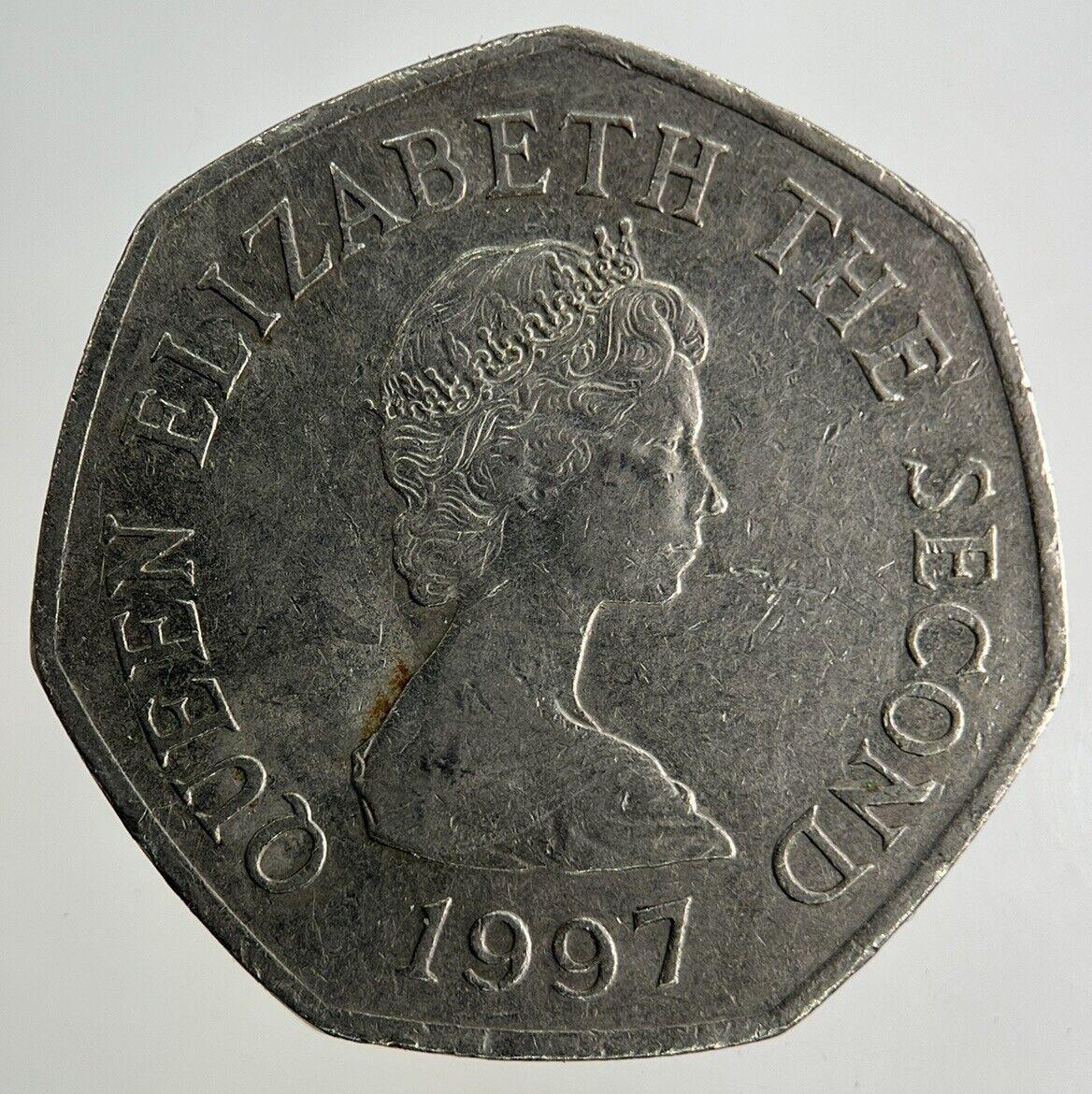 1997 Jersey 50p Fifty-Pence Coin | Fine Collectable Grade