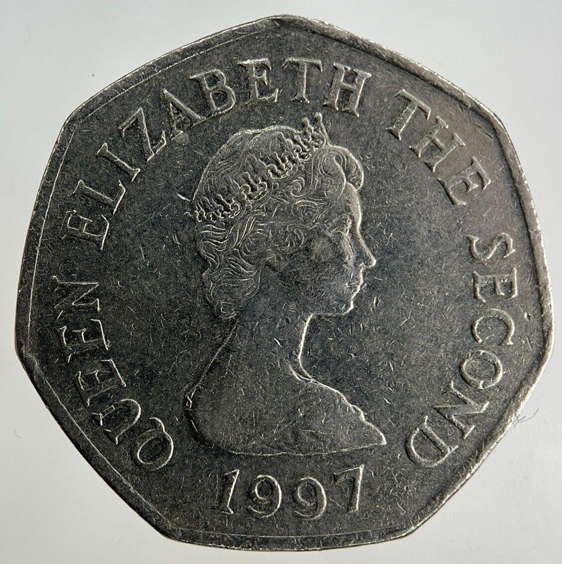 1997 Jersey 50p Fifty-Pence Coin | Fine Collectable Grade