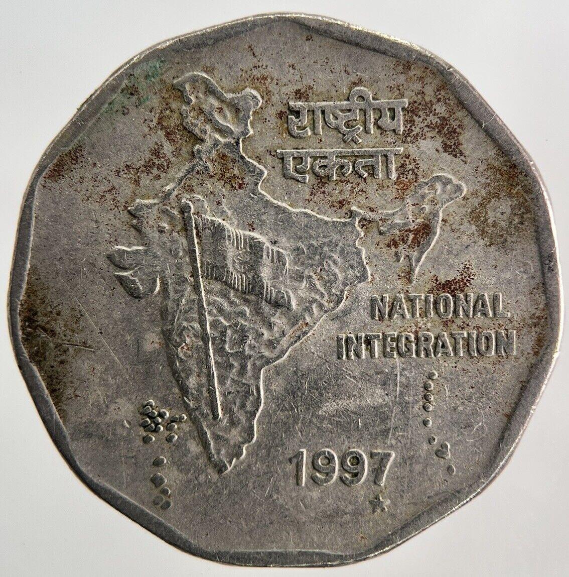 1997 India 2 Rupees Coin | Fine Collectable Grade