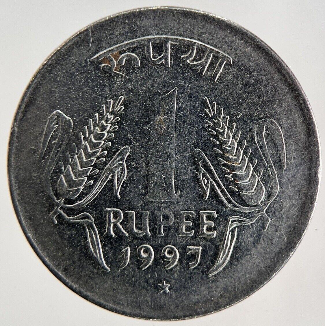 1997 India 1 Rupee Coin | Fine Collectable Grade