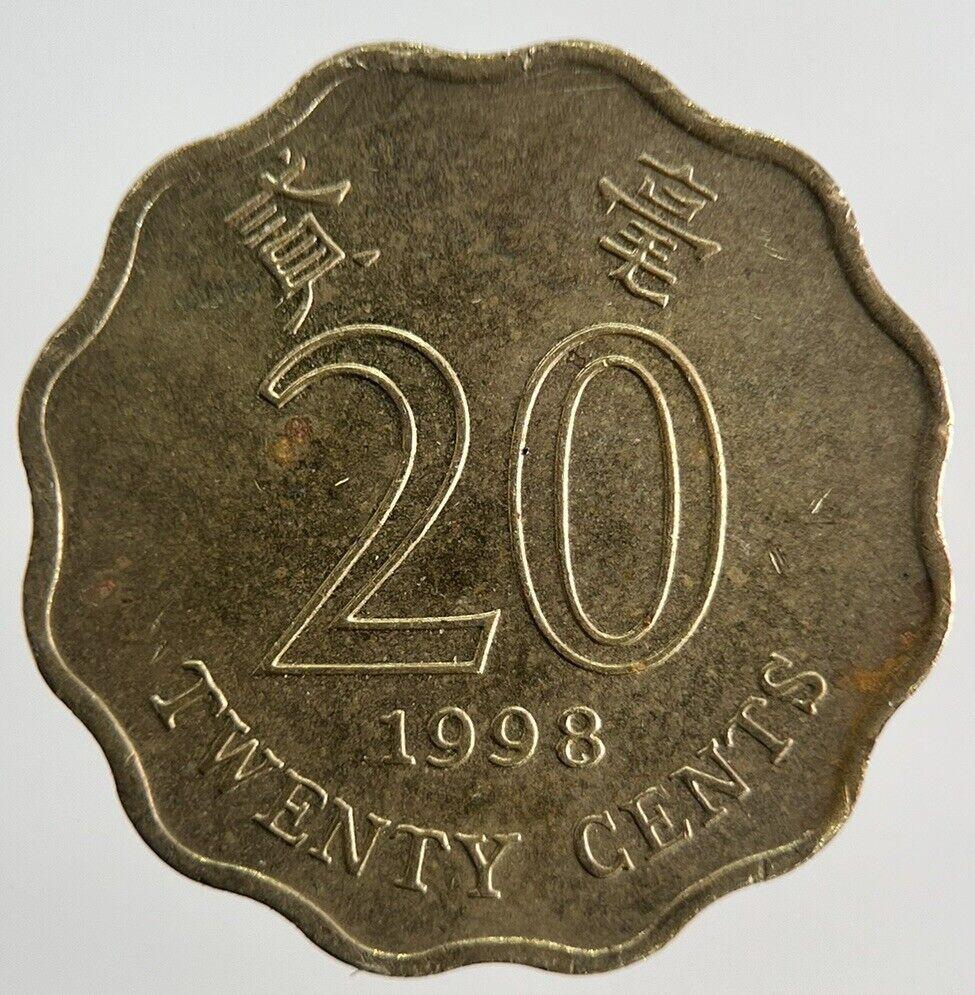 1998 Hong Kong 20 Cents Coin | Very High Grade