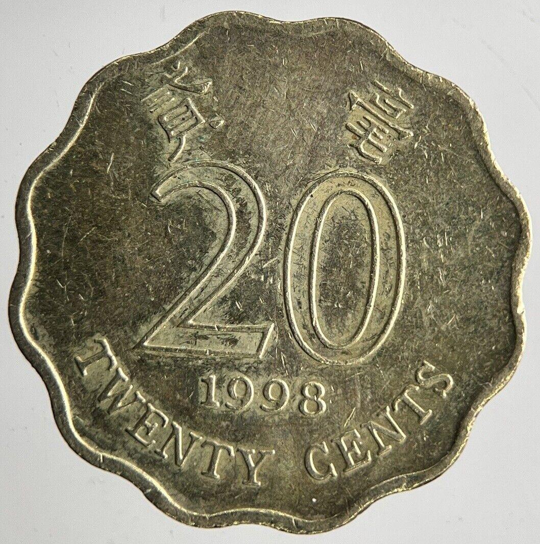 1998 Hong Kong 20 Cents Coin | Fine Collectable Grade