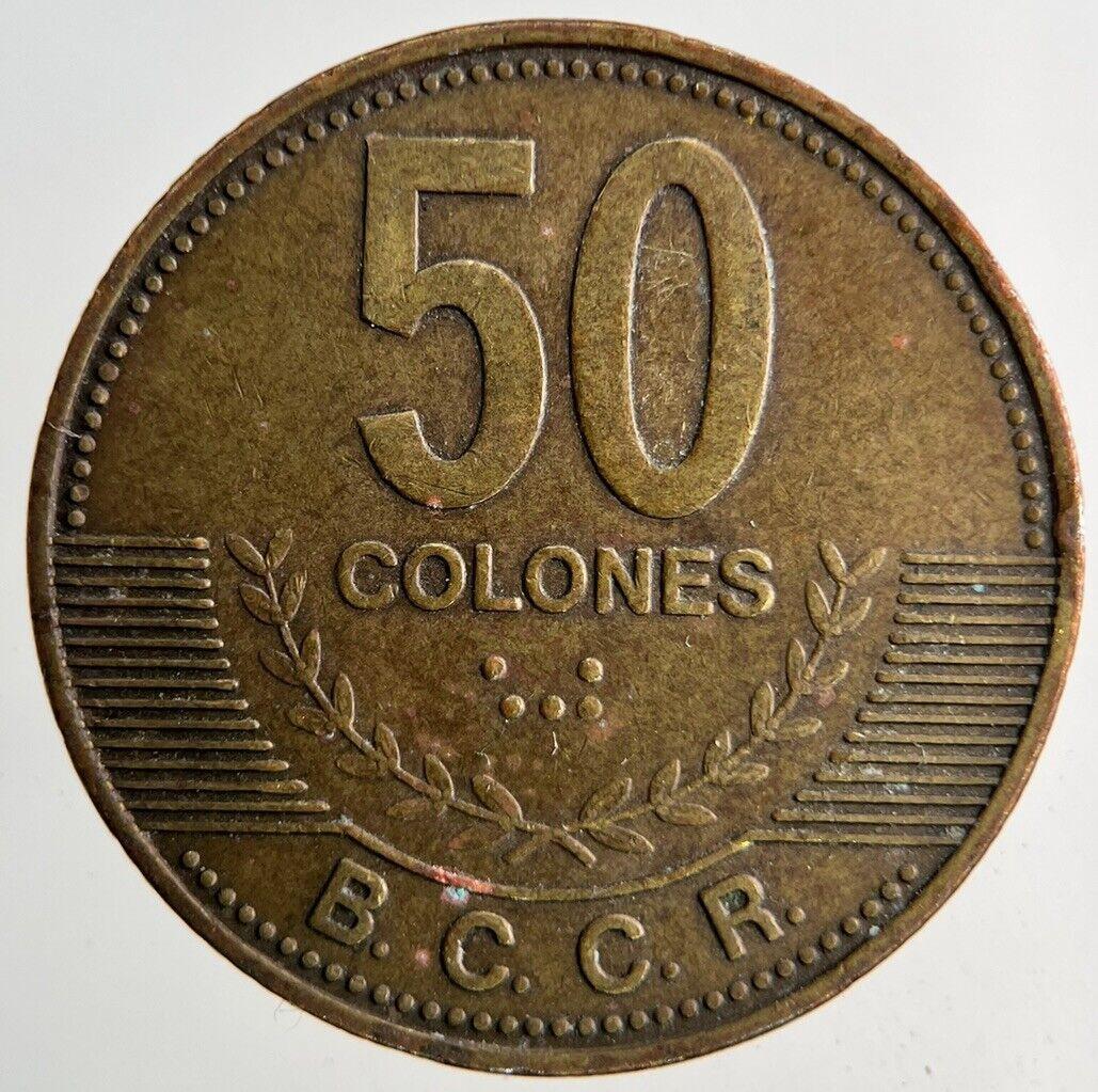 2007 Costa Rica 50 Colones Coin | Fine Collectable Grade