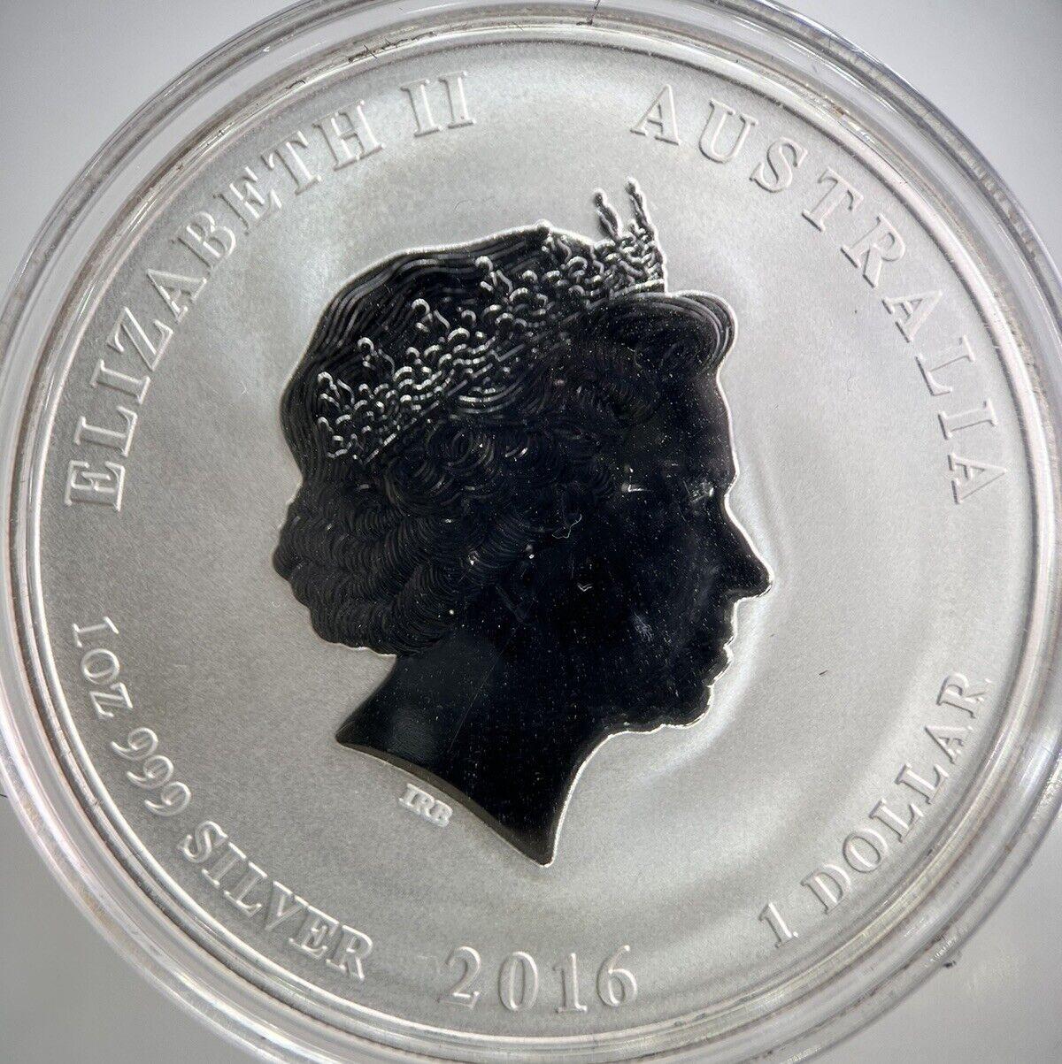 2016 Perth Mint Year Of The Monkey 1oz Silver Coin | Comes In Capsule | a2429