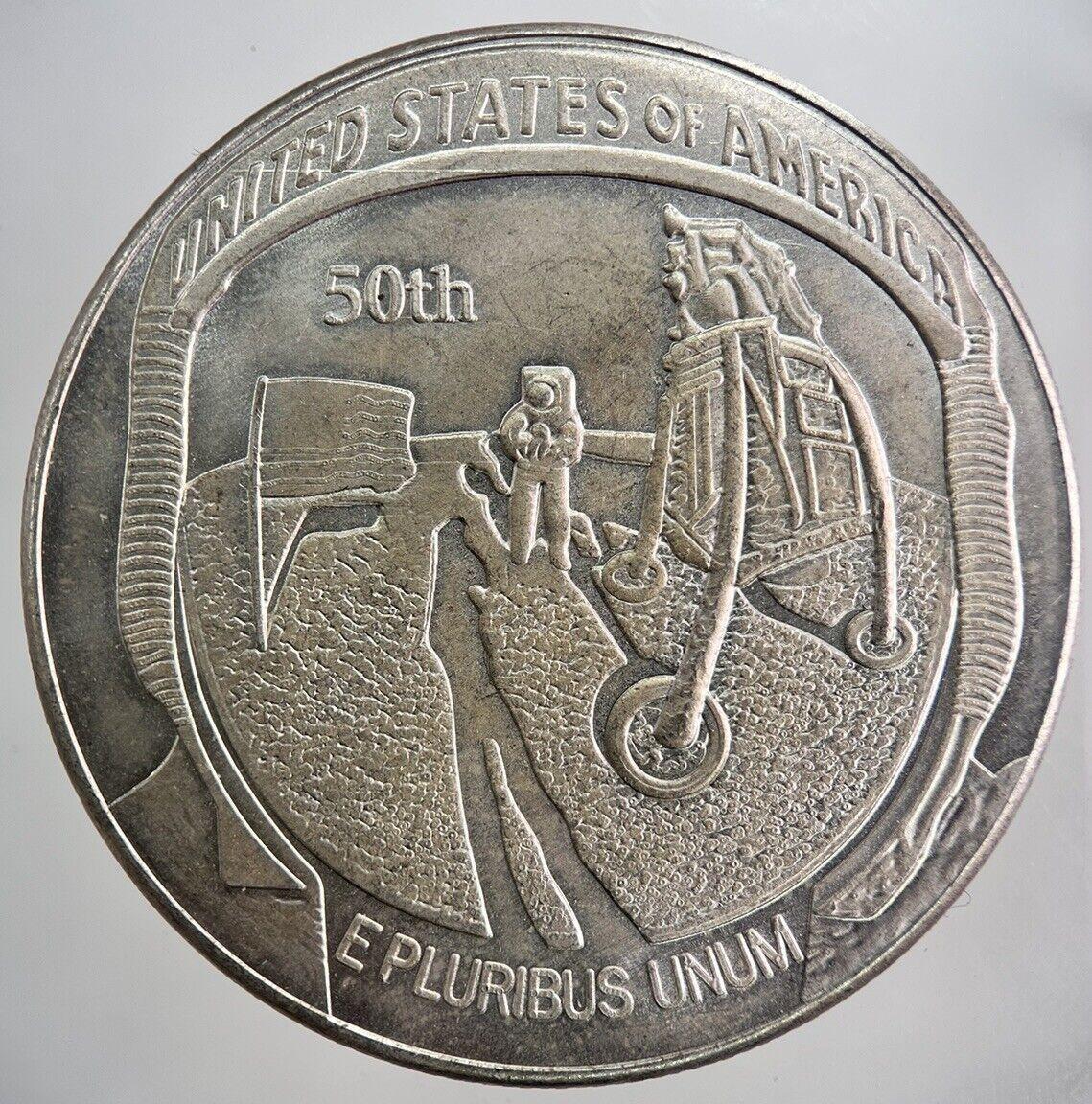 2019 US Apollo Space 50th Anniversary 1oz Silver Coin | Very High Grade | a3041