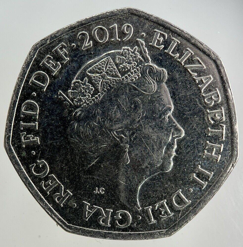2019 Elizabeth II 2nd Sherlock Holmes 50p Fifty-Pence Coin | Collectable Grade