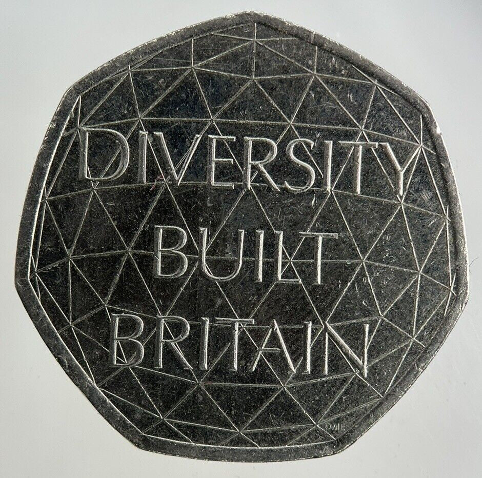 2020 Elizabeth II 2nd Diversity Britain 50p Fifty-Pence Coin | Collectable Grade
