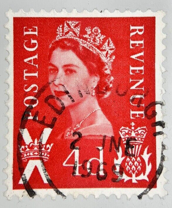 2nd June 1969 British Elizabeth II 4 Four-Pence Stamp | Collectable Grade