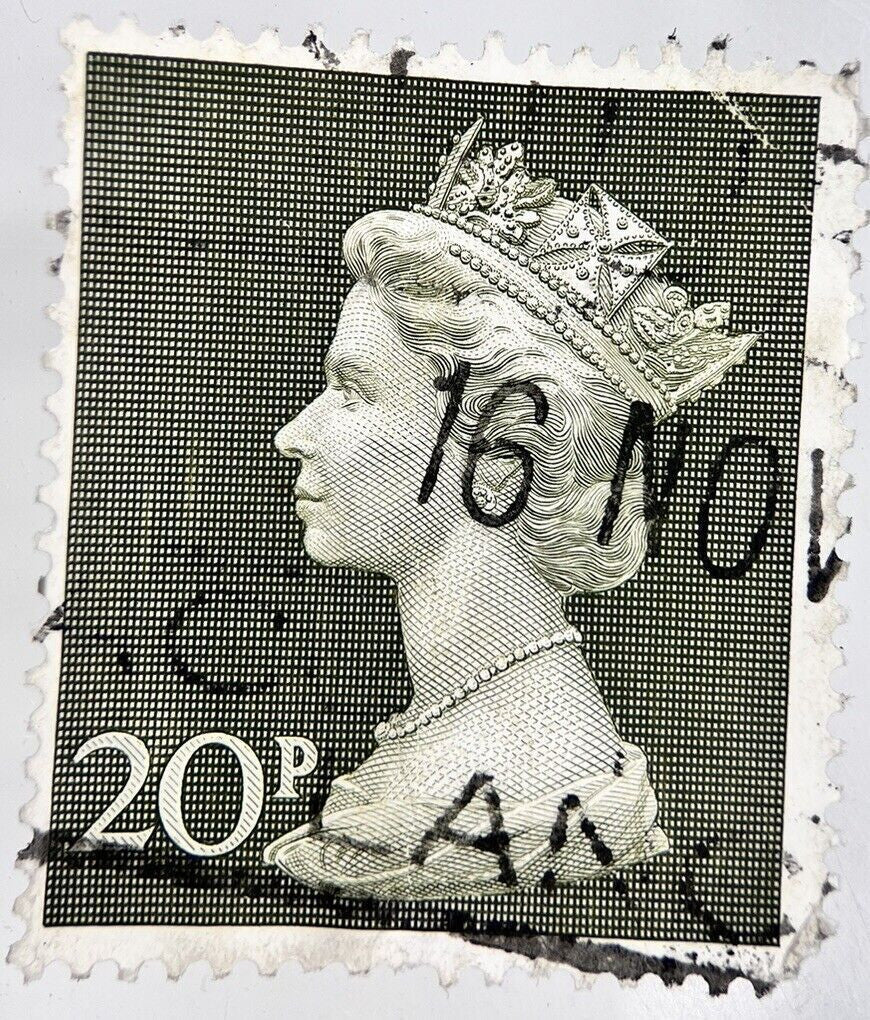 British Elizabeth II Large 20 Twenty-Pence Stamp | Collectable Grade