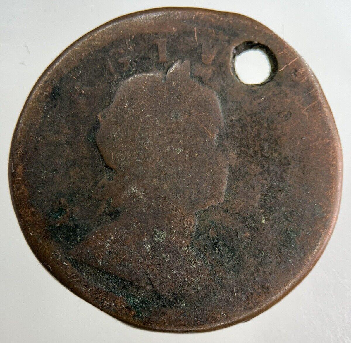 British George I 1st Half-Penny Coin | Collectable Grade