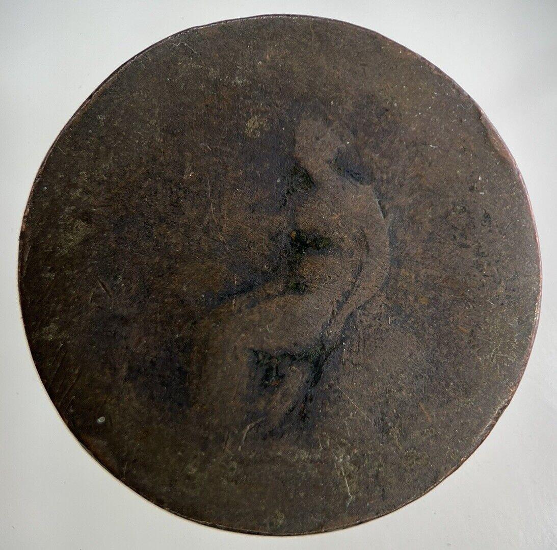 British George III 3rd One Penny Coin | Fair Grade