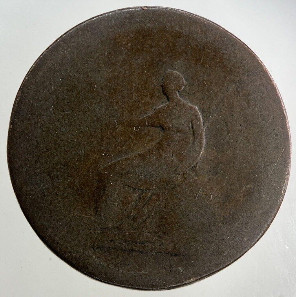 British George III 3rd Half-Penny Coin | Worn Grade