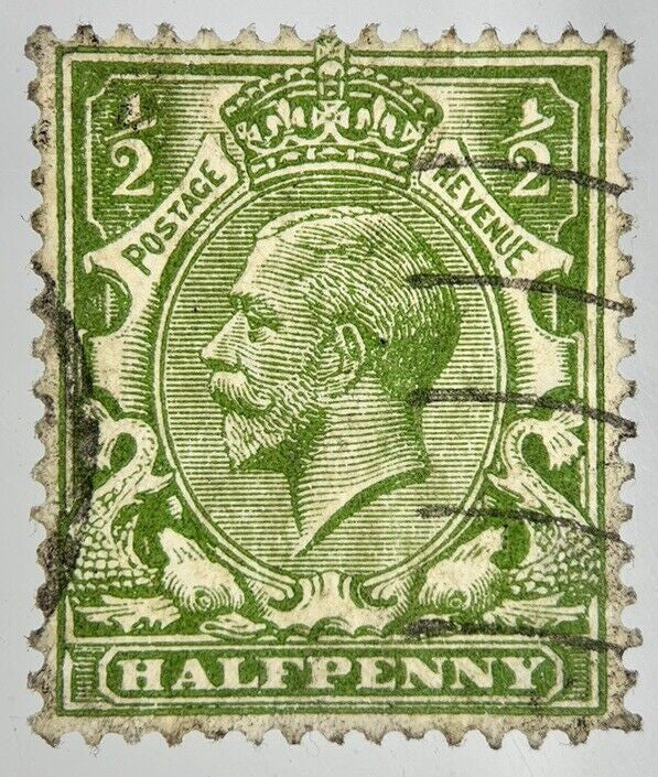 British George V Half-Penny Stamp | Collectable Grade