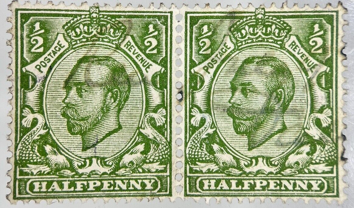 British George V Half-Penny Stamps | Collectable Grade