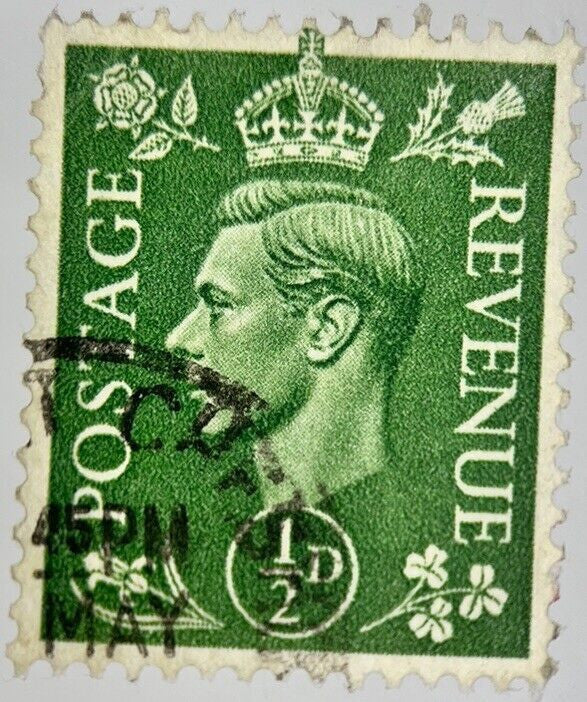British George VI Half-Penny Stamp | Collectable Grade