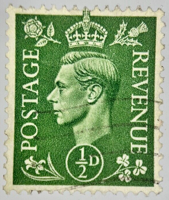 British George VI Half-Penny Stamp | Collectable Grade