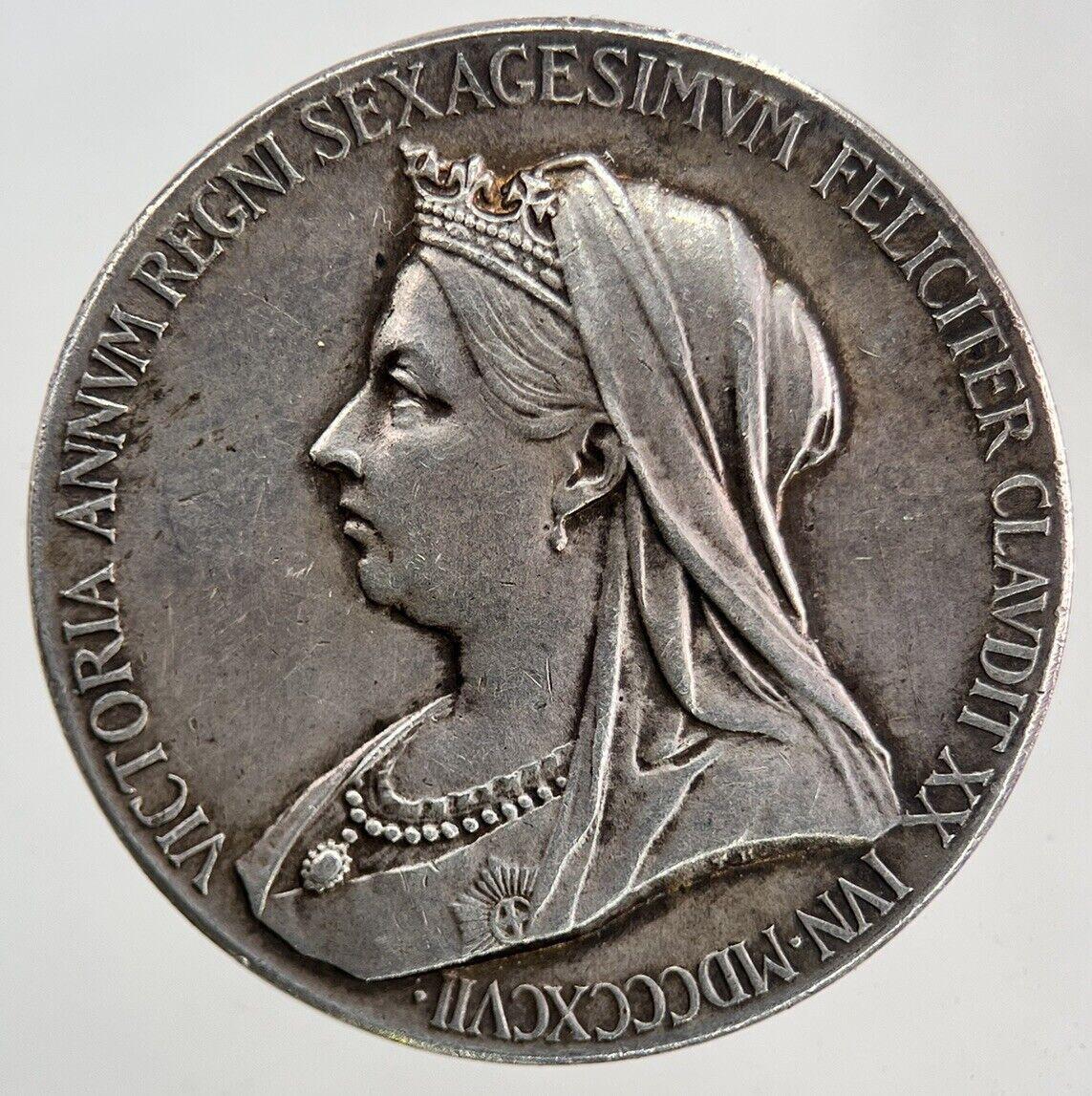 British Queen Victoria Medal Silver Coin | Very High Grade