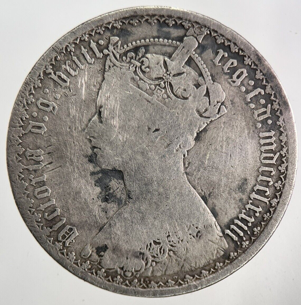 British Victoria Gothic Florin Silver Coin | Collectable Grade