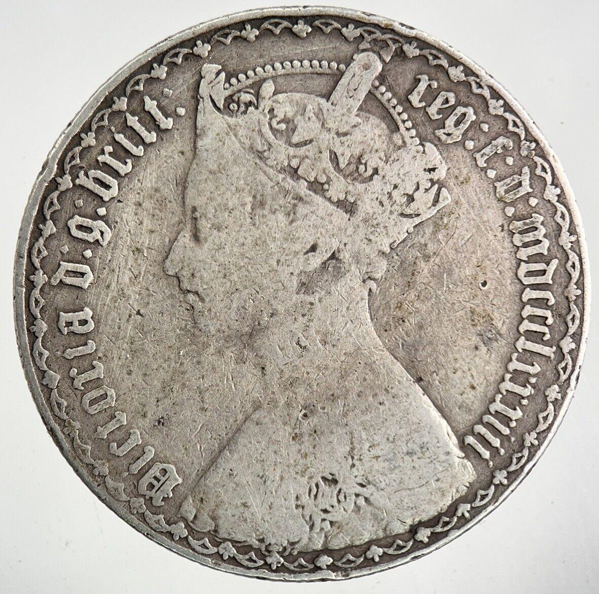 British Victoria Gothic Florin Silver Coin | Collectable Grade