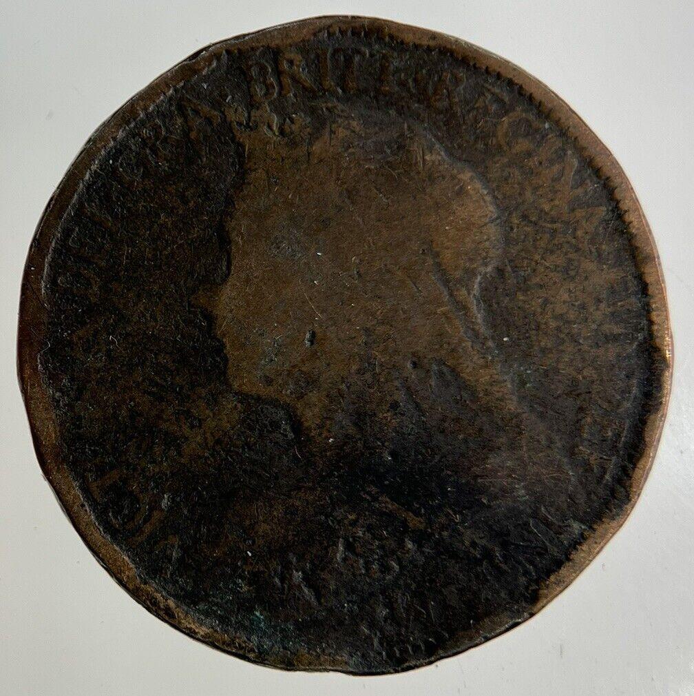 British Victoria Half-Penny Coin | Fair Grade