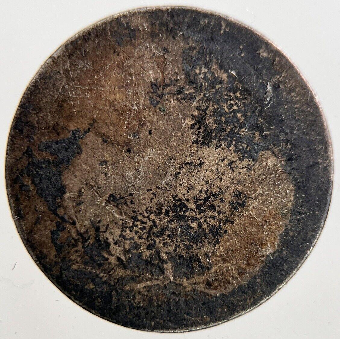 British Victoria Sixpence Silver Coin | Worn Grade