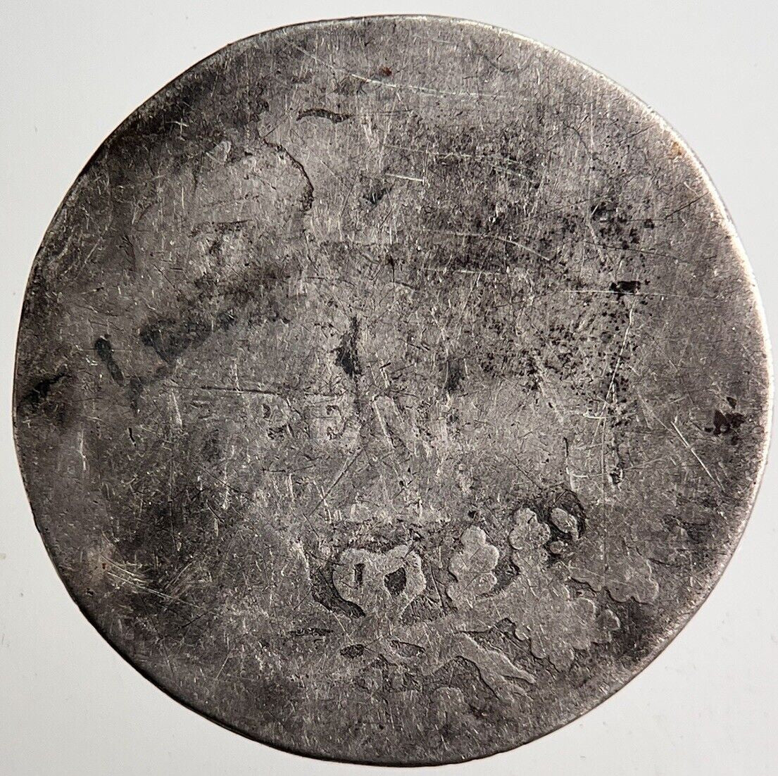 British Victoria Sixpence Silver Coin | Fair Grade