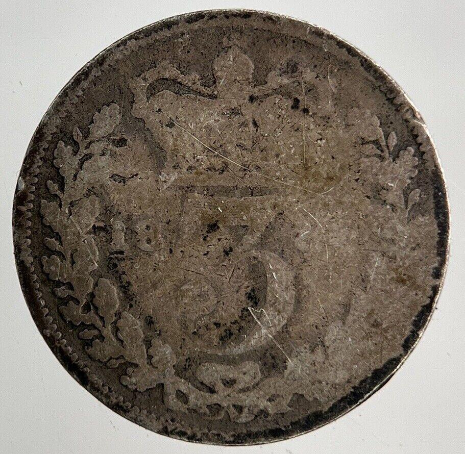 British Victoria Threepence Silver Coin | Fair Grade