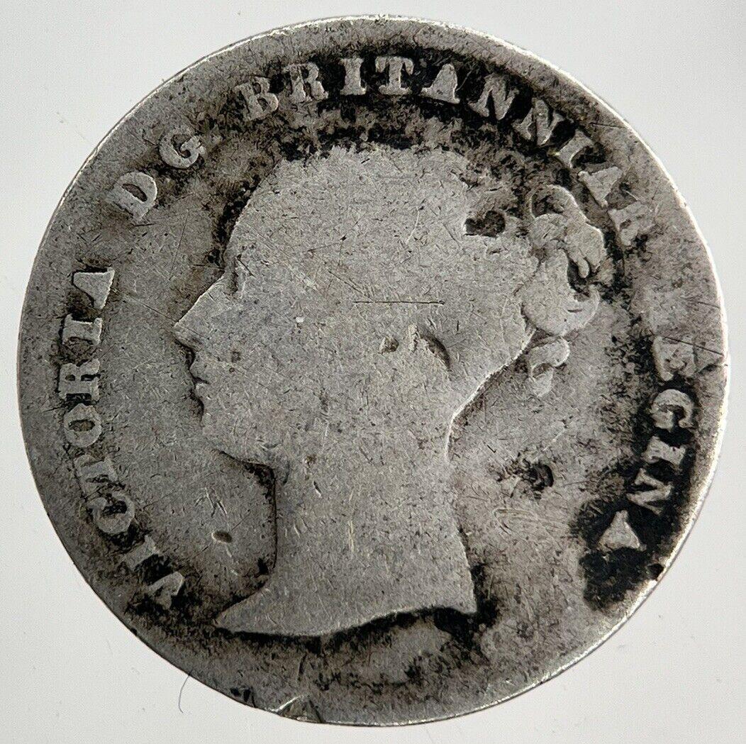 British Victoria Threepence Silver Coin | Fair Grade
