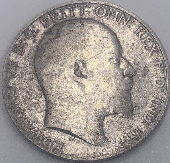 Edward VII Florin | British Silver Coin | Fair Grade | a22