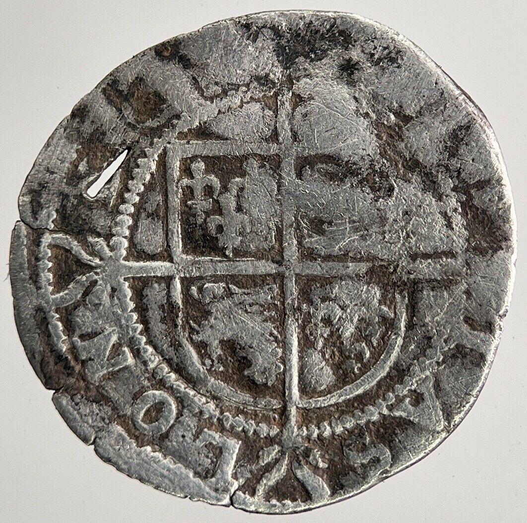 Elizabeth I 1st Half-Groat Hammered Silver Coin | Collectable Grade | a9654
