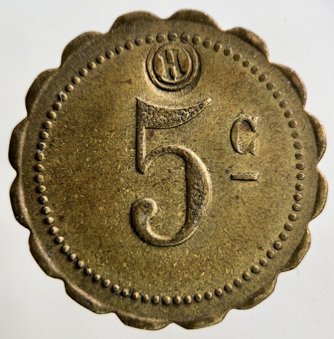 France Tramways 5 Cents Token Coin | Collectable Grade