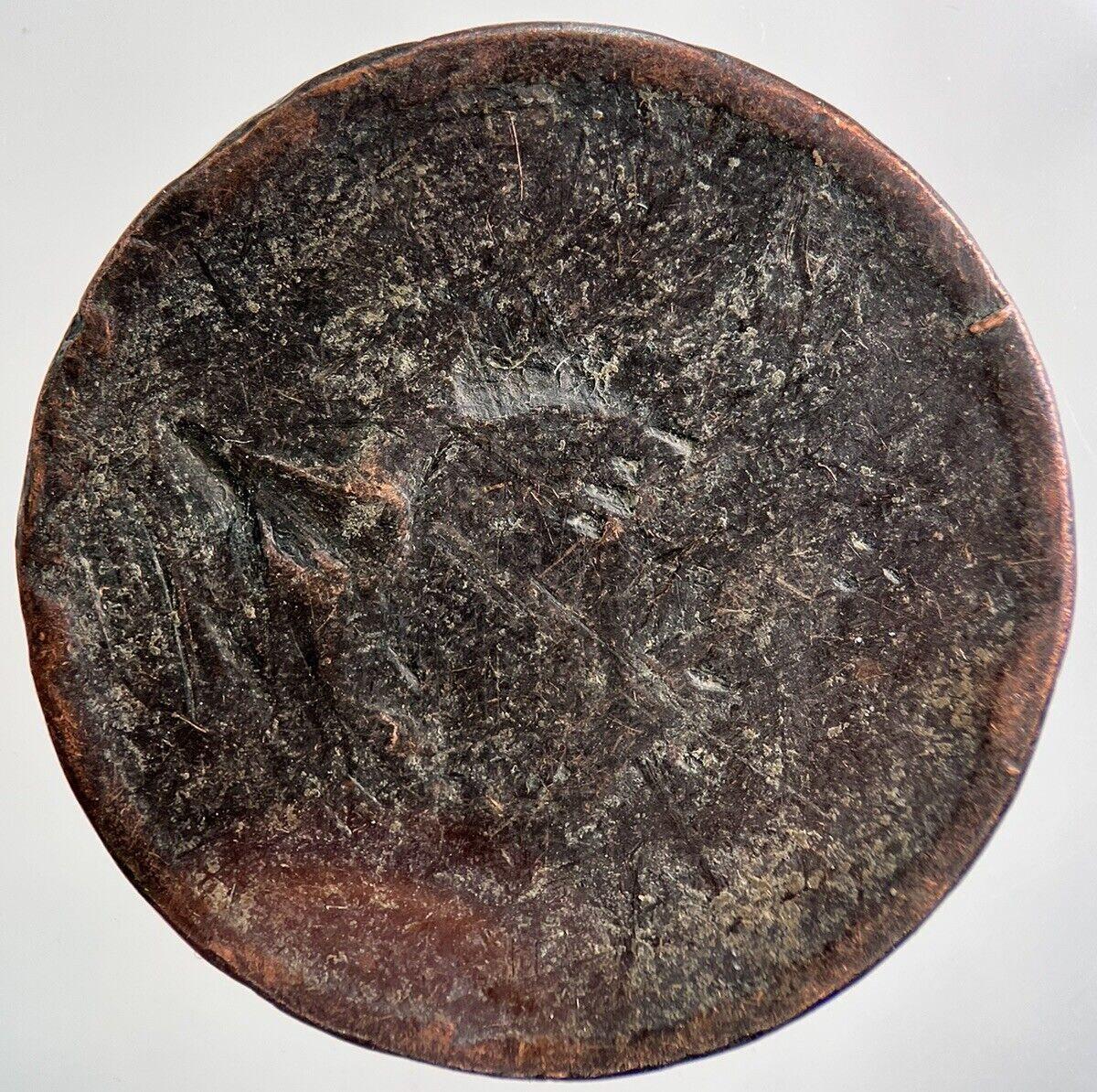 Irish George III Hibernia Penny Coin | Worn Grade | a3377