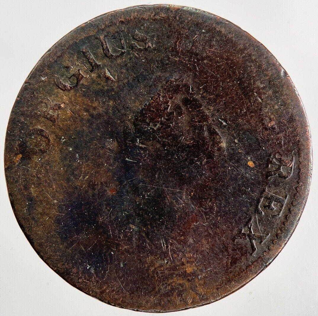 Irish Hibernia Half-Penny Coin | Fair Grade