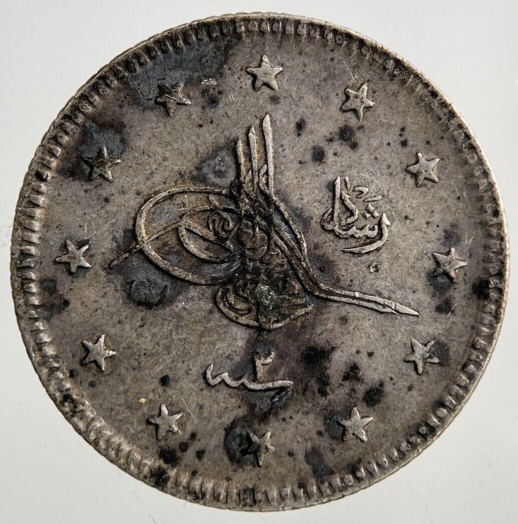 Islamic Turkey Ottoman Empire 2 Kurus Silver Coin | Very High Grade