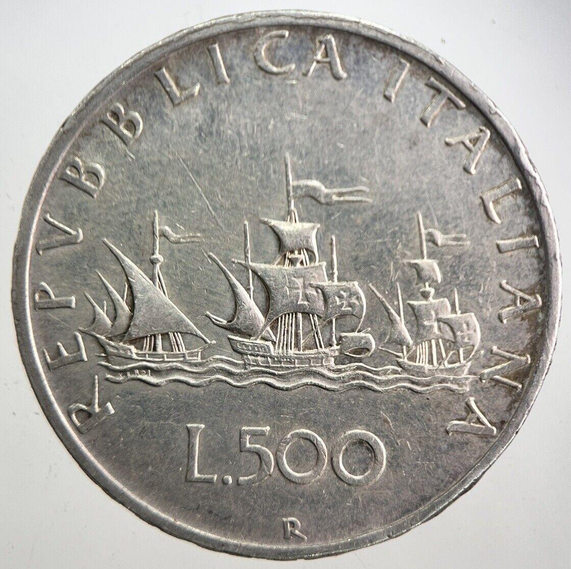 Italy 500 Lira Silver Coin | Very High Grade | a7660