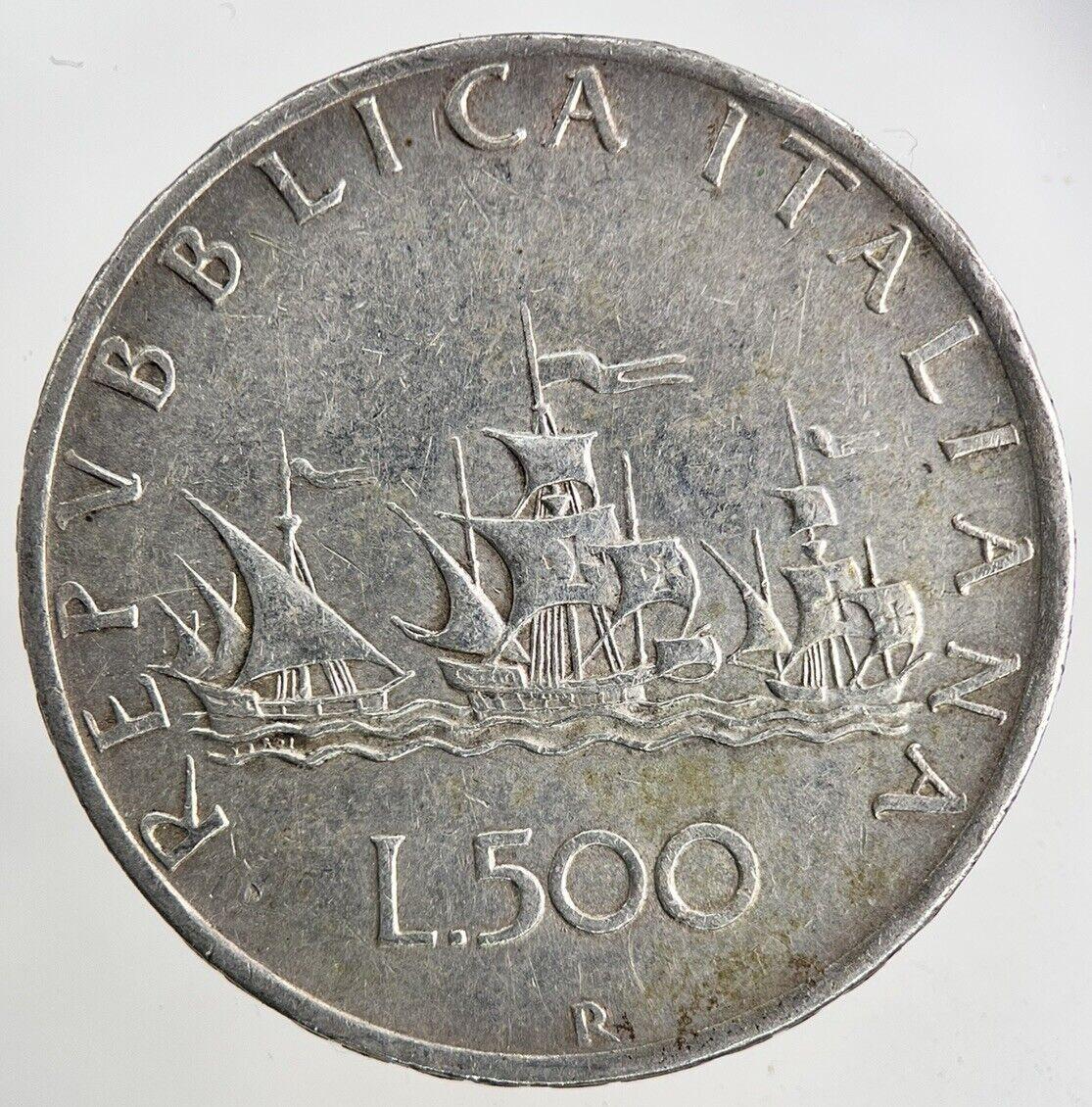 Italy 500 Lira Silver Coin | Fine Collectable Grade