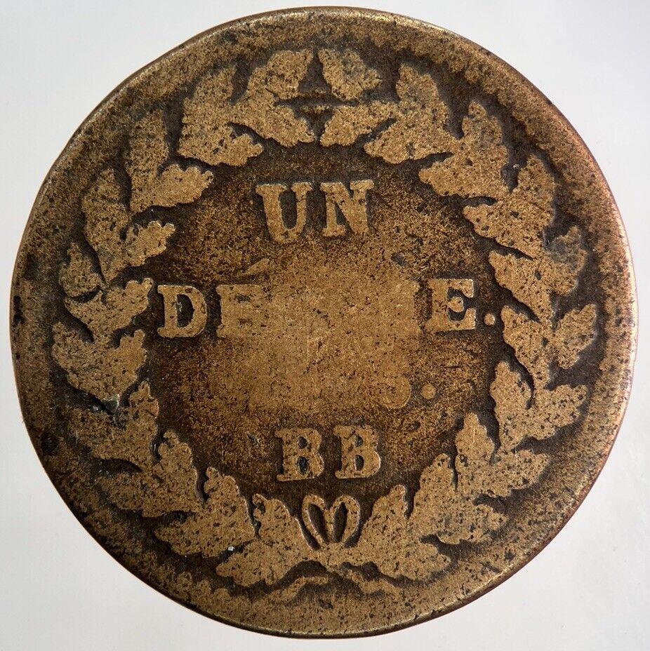 Louis XVIII France 1 Un Decime Coin | Collectable Grade