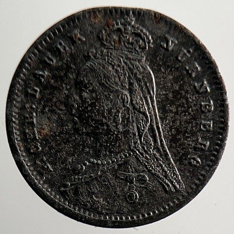 Old Victoria Florin Toy Money Coin | Fine Collectable Grade | a811