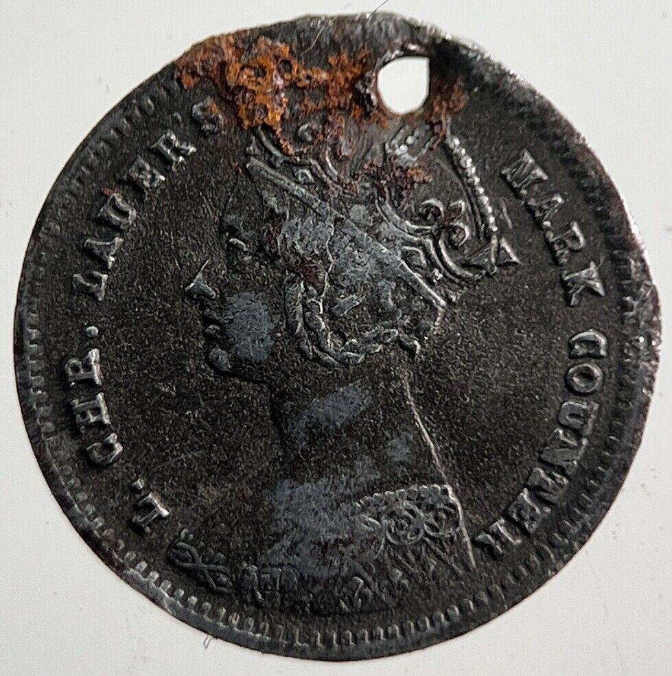 Old Victoria Gothic Florin Toy Money Coin | Fine Collectable Grade | a7654