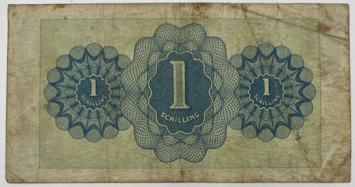 Old Vintage Austria 1 Schilling Banknote | Collectable Grade