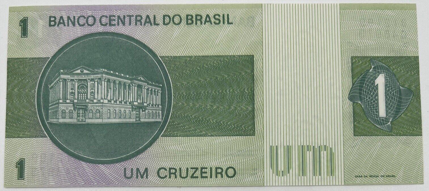 Old Vintage Brazil 1 Cruzeiro Banknote | Collectable Grade