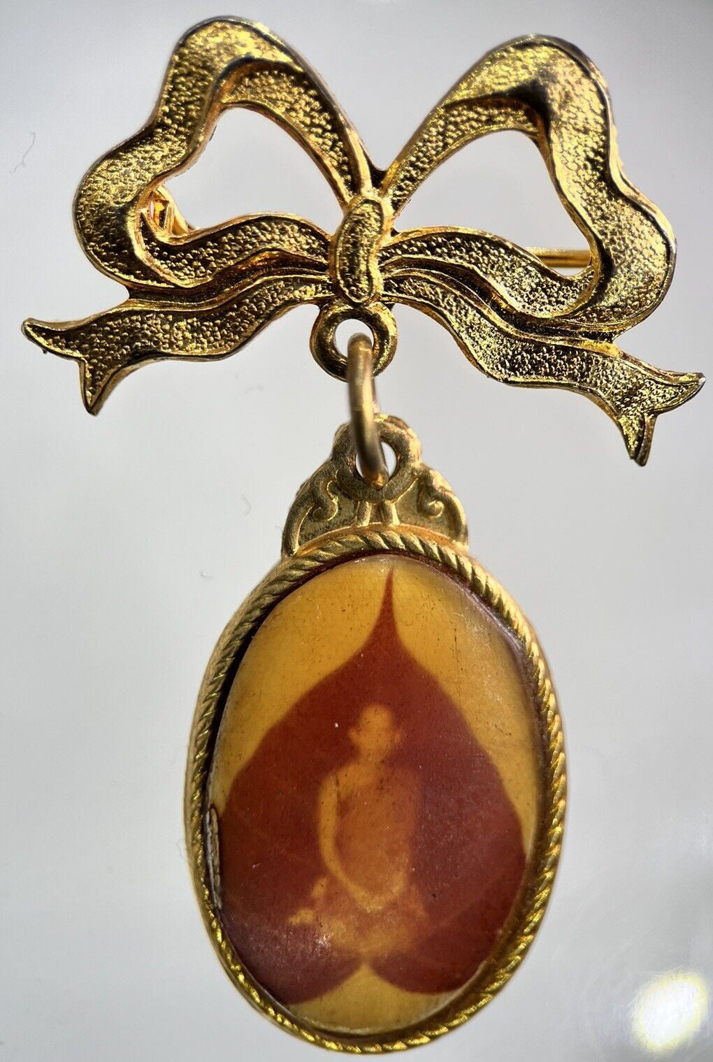 Old Vintage Monk Necklace Charm Coin | Height 10cm | Collectable Grade