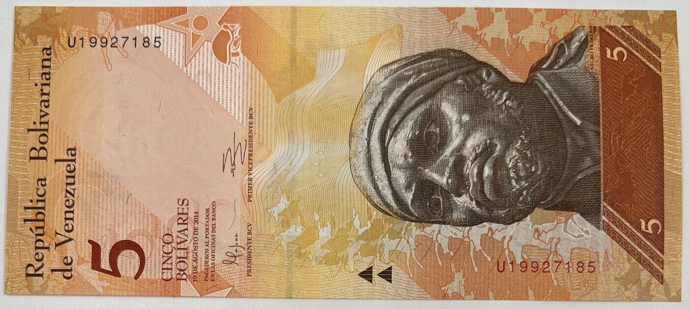 Old Vintage Venezuela 5 Bolivares Banknote | Collectable Grade