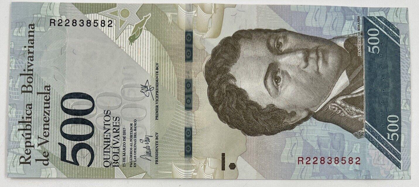 Old Vintage Venezuela 500 Bolivares Banknote | Collectable Grade