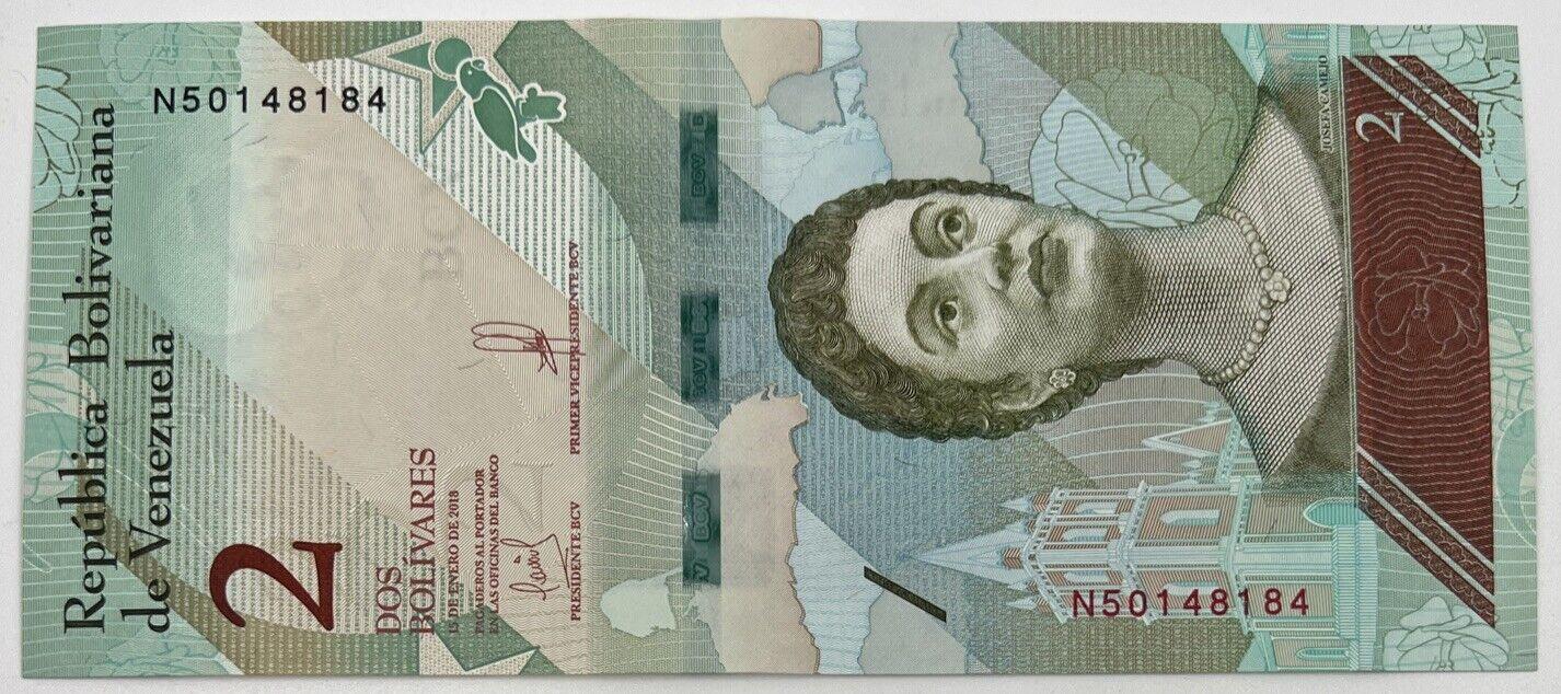 Old Vintage Venezuela 2 Bolivares Banknote | Collectable Grade