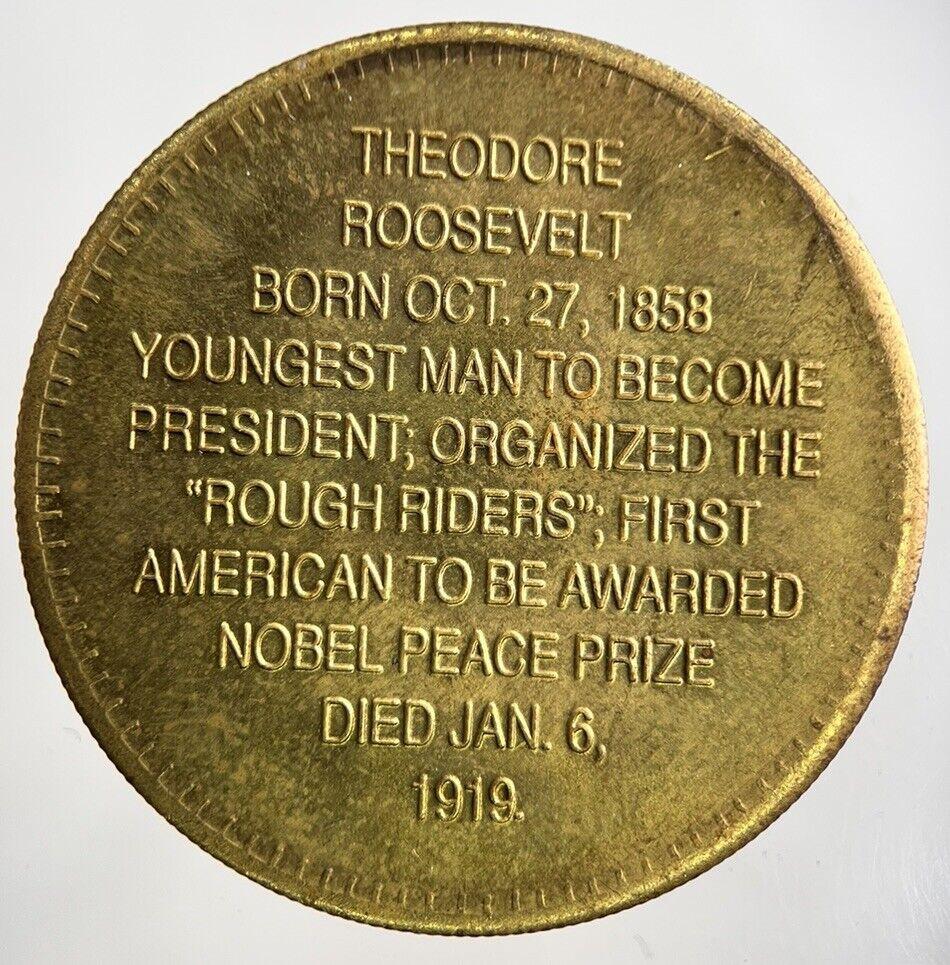 US USA Commemorative Theodore Roosevelt Token Coin | Very High Grade