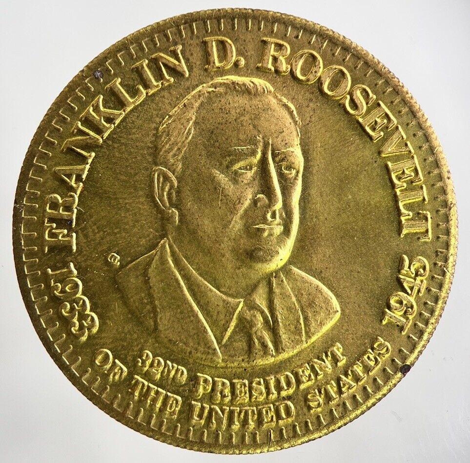 US USA Commemorative Franklin Roosevelt Token Coin | Very High Grade