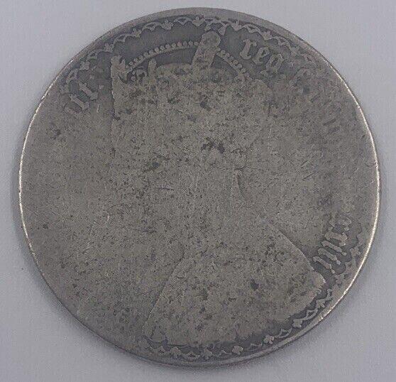 Victoria Gothic Florin | British Silver Coin | Fair Grade